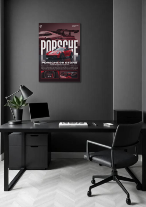Porsche car poster